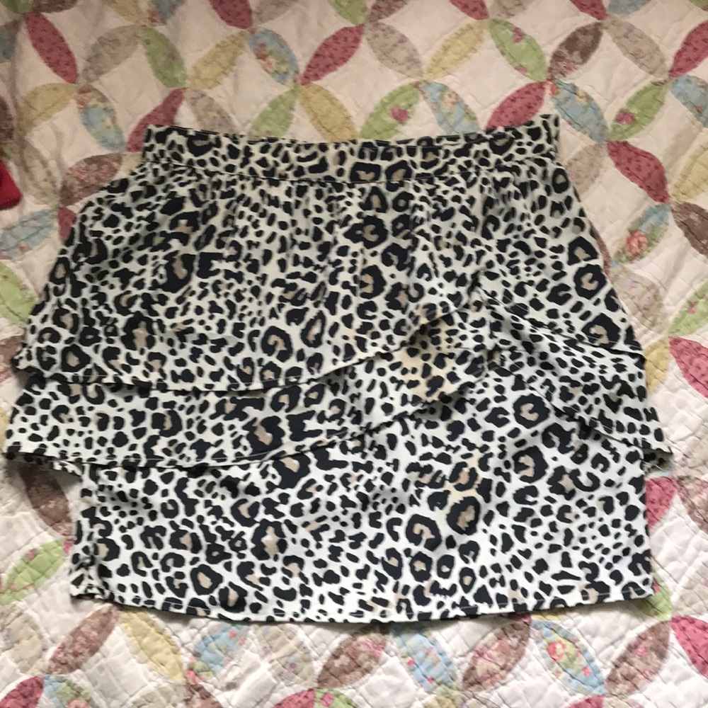 Leopard Print Skirt ASO Lydia Martin